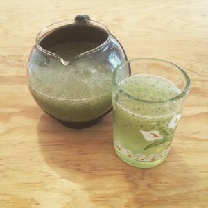 Water of the day!! So so refreshing and again, all homemade at Kalpoli Margarita in Mexico City