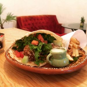 Amazing Falafel!!!!! at Kalpoli Margarita in Mexico City