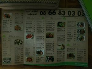 Menu Page 2 at 3 La Vegetarian in Ho Chi Minh City
