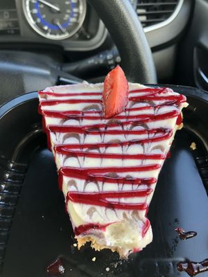 I live for sorrel but I was so full from lunch, I had to take this amazing chz cake to go!   So glad I did! at Kushite's Vegetable Cuisine in Kingston