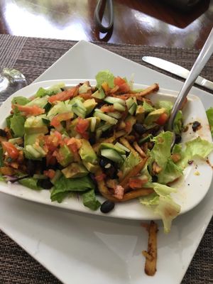 Very yummy salad  at Kushite's Vegetable Cuisine in Kingston