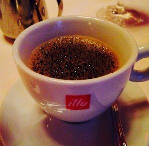 Coffee at La Taberna del Alabardero in Washington