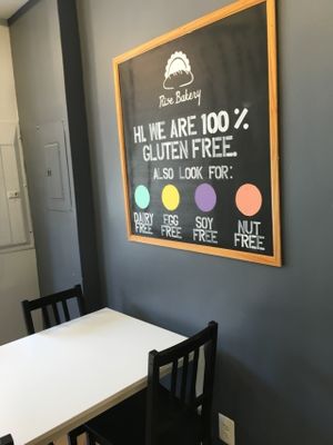 Color coding at Rise Bakery in Washington