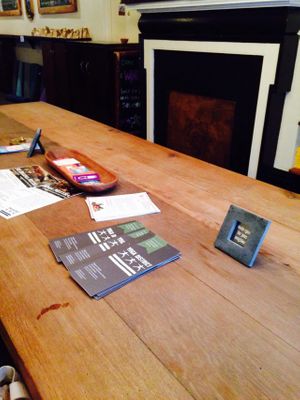 Community table at District Tea Lodge in Washington