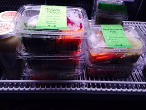 Pre-made food at District Tea Lodge in Washington