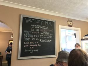 The menu on the day of our visit. at Waverley Vegetarian Restaurant in Carmarthen