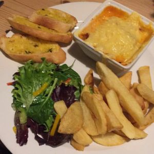 vegan lasagne at Roebuck Inn in Wickham
