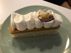 Entremet coco passion at Les Demoiselles de Montpellier in Montpellier