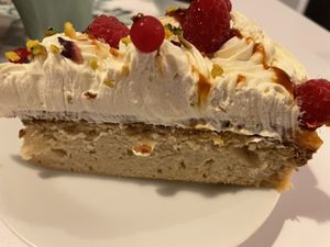 Apricot white chocolate cake  at Les Demoiselles de Montpellier in Montpellier