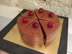 Chocolate and cherry at Les Demoiselles de Montpellier in Montpellier