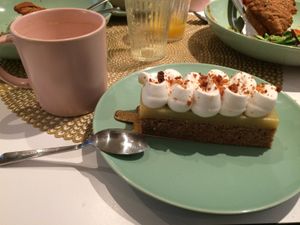 Brunch 2 : tartelette poire noisette avec crème chantilly coco at Les Demoiselles de Montpellier in Montpellier