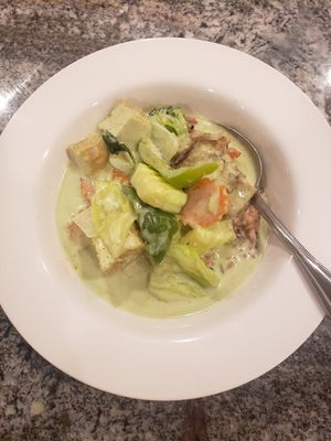 Green Curry with Tofu and Veggies at Vegan House in Phoenix