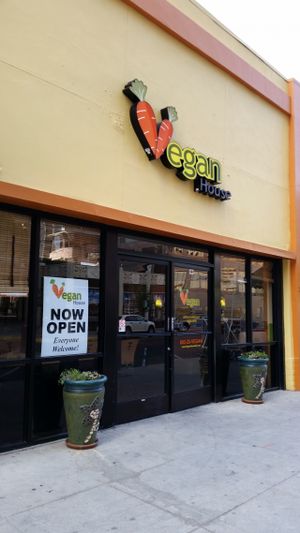 Storefront on Adams Street. at Vegan House in Phoenix