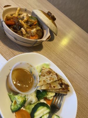 “Shrimp” clay pot  at Vegan House in Phoenix