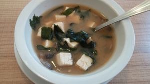 Tofu and Seaweed Soup - light and excellent at Vegan House in Phoenix