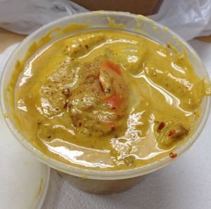 Yellow Curry with vegan chicken  at Vegan House in Phoenix