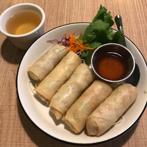 egg rolls at Vegan House in Phoenix