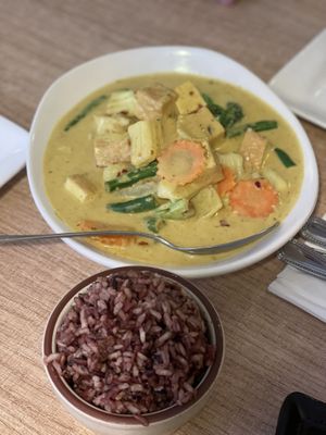 Yellow curry   at Vegan House in Phoenix