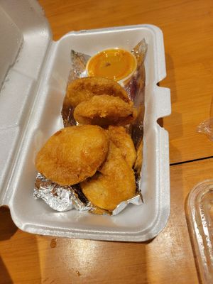 Sweet Potato and Taro Tempura at Vegan House in Phoenix