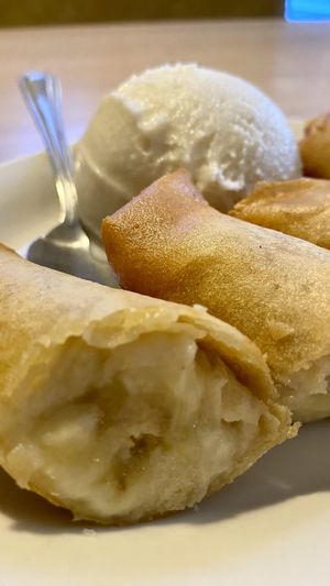   FBI fried banana ice cream  at Vegan House in Phoenix