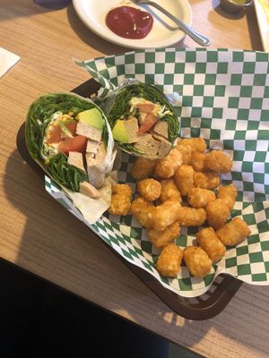 Soy Chicken Wrap at Vegan House in Phoenix