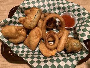 Vegan tempuras! So good  at Vegan House in Phoenix