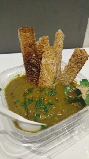 zuppa curcuma lenticchie  at Acai and Friends in Rome