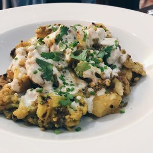 Pan roasted potatoes and cauliflower  at NAKEDFOOD in Taipei