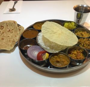 Thali for ~100 HK$ (all you can eat) was soooo good! at Saravana Bhavan in Kowloon