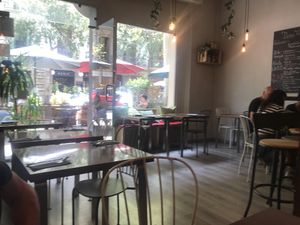 Hummus inside at Hummus in Barcelona