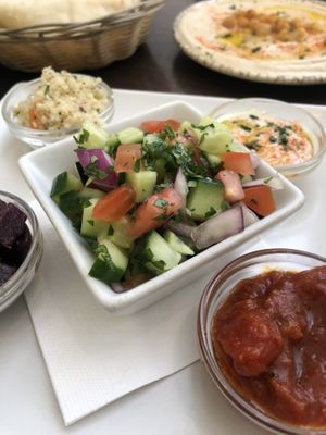 Ensalada  at Hummus in Barcelona