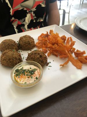 Falafels  at Hummus in Barcelona