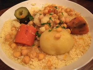 Couscous at Hummus in Barcelona