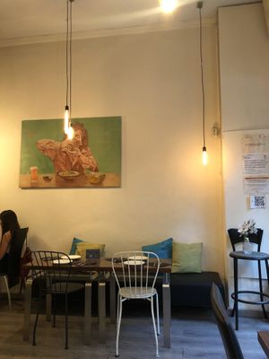 Indoor Decor  at Hummus in Barcelona