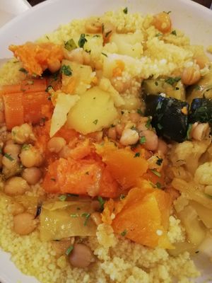 Couscous at Hummus in Barcelona