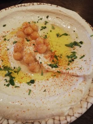 Hummus at Hummus in Barcelona