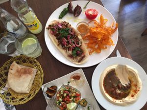 What a great meal! at Hummus in Barcelona