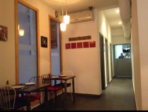 Inside at Hummus in Barcelona