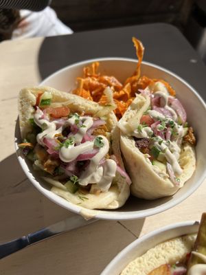 Schwarma seitan  at Hummus in Barcelona