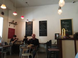 hummus  at Hummus in Barcelona