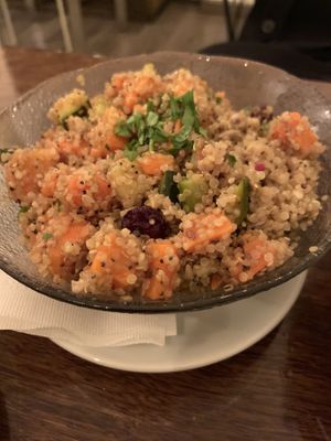 Quinoa salad at Hummus in Barcelona