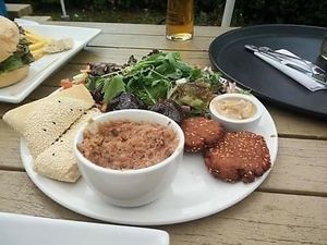 Full medames at Flying Aubergine Cafe in Southampton