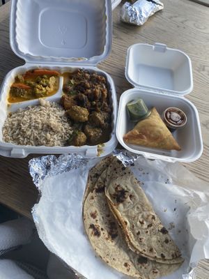 Great portions  at Samosa House West in Los Angeles