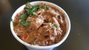 Curried Jackfruit at Samosa House West in Los Angeles