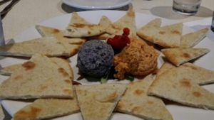 hummus plate at Brixx Wood Fired Pizza in Franklin