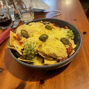 Vegan nachos at The Cornerhouse Cafe in Berwick-upon-tweed