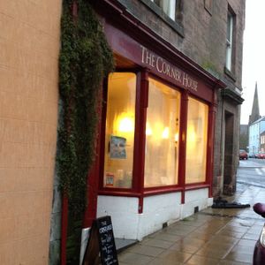 Outside at The Cornerhouse Cafe in Berwick-upon-tweed