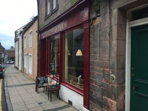 outside at The Cornerhouse Cafe in Berwick-upon-tweed