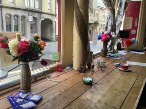 window seat  at The Cornerhouse Cafe in Berwick-upon-tweed