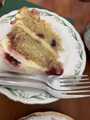 Cherry cake  at The Cornerhouse Cafe in Berwick-upon-tweed